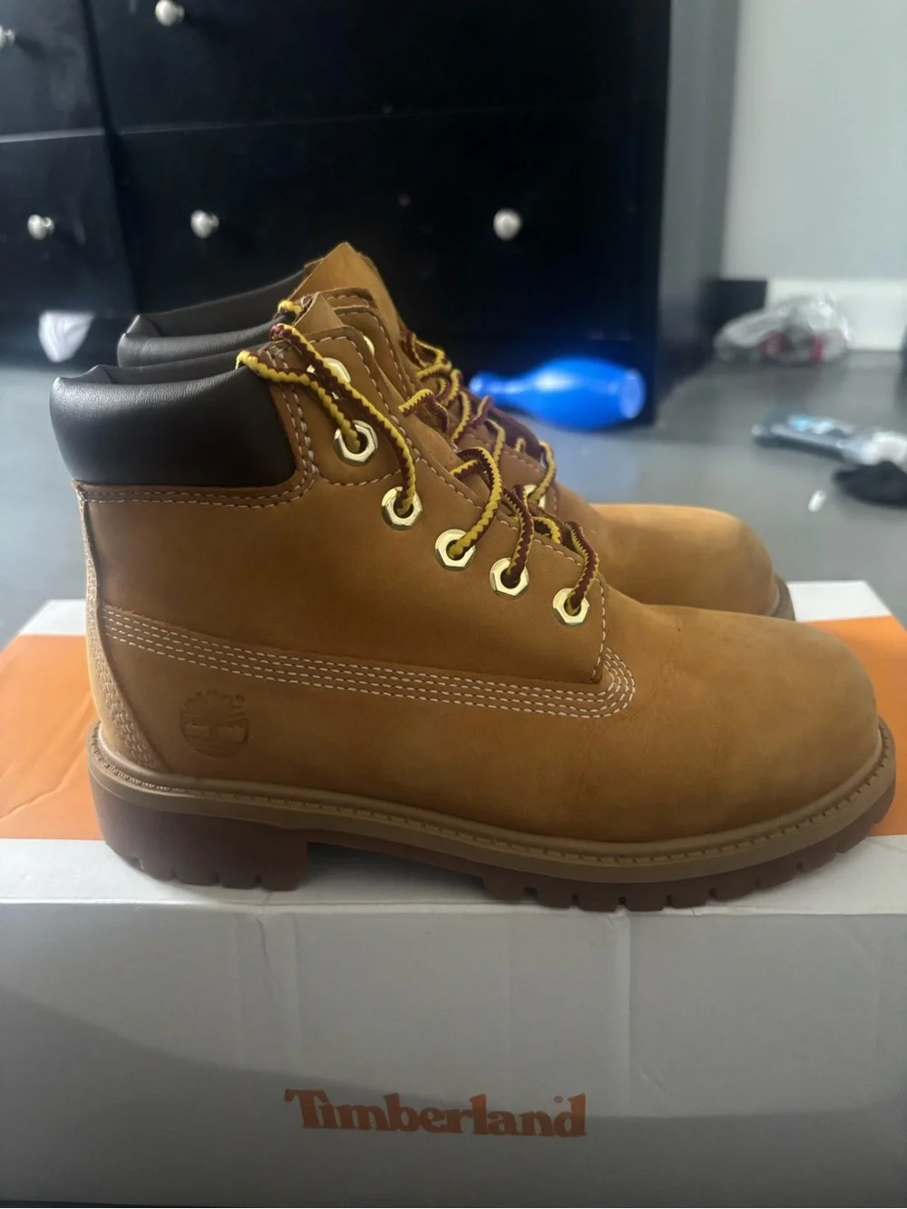 Timberland Kids Wheat/Tan Lace-Up Waterproof Boot